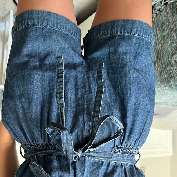 American Rag Cie Denim Romper XS - Picture 3 of 5